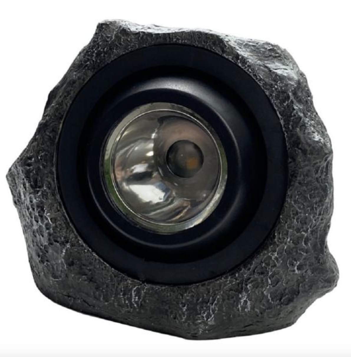 Solar LED Sandstone Rock Spotlight w/White or Warm White Light Option, 30-50 Lumens