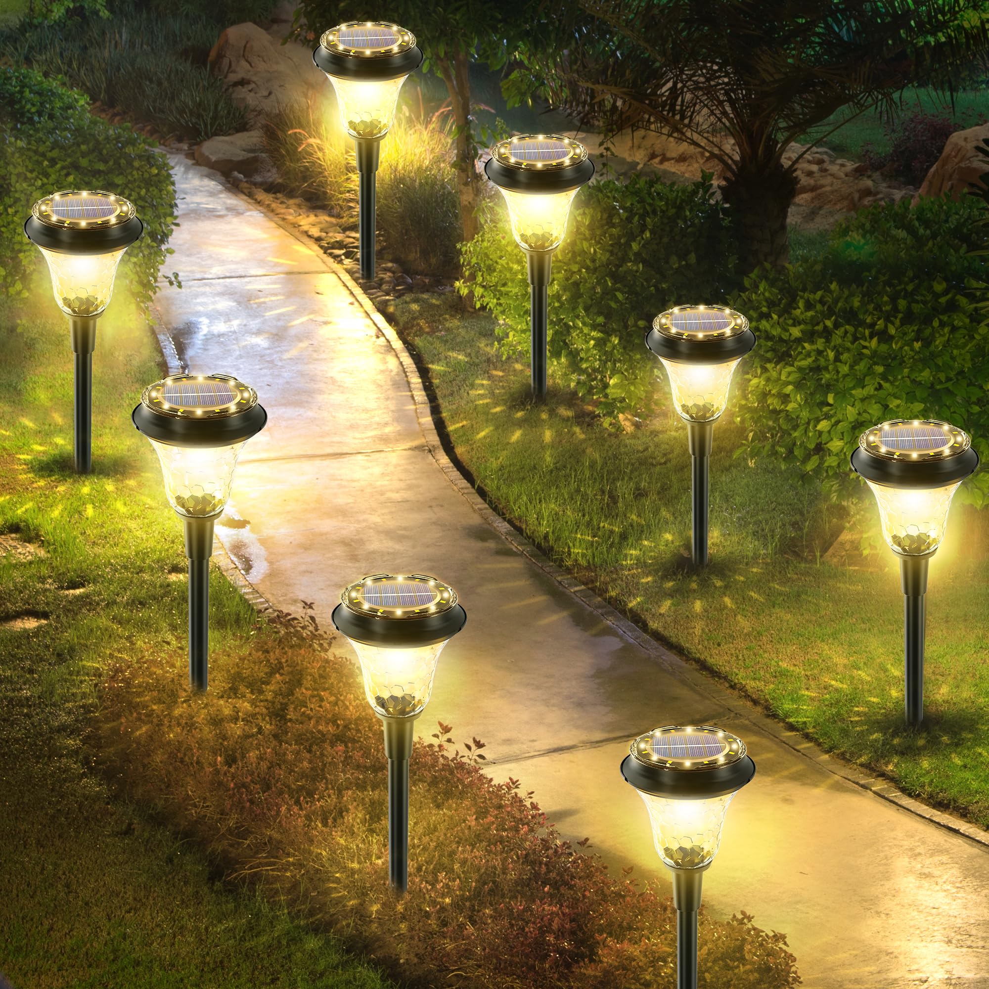 LED Solar Landscape Up and Down Lighting