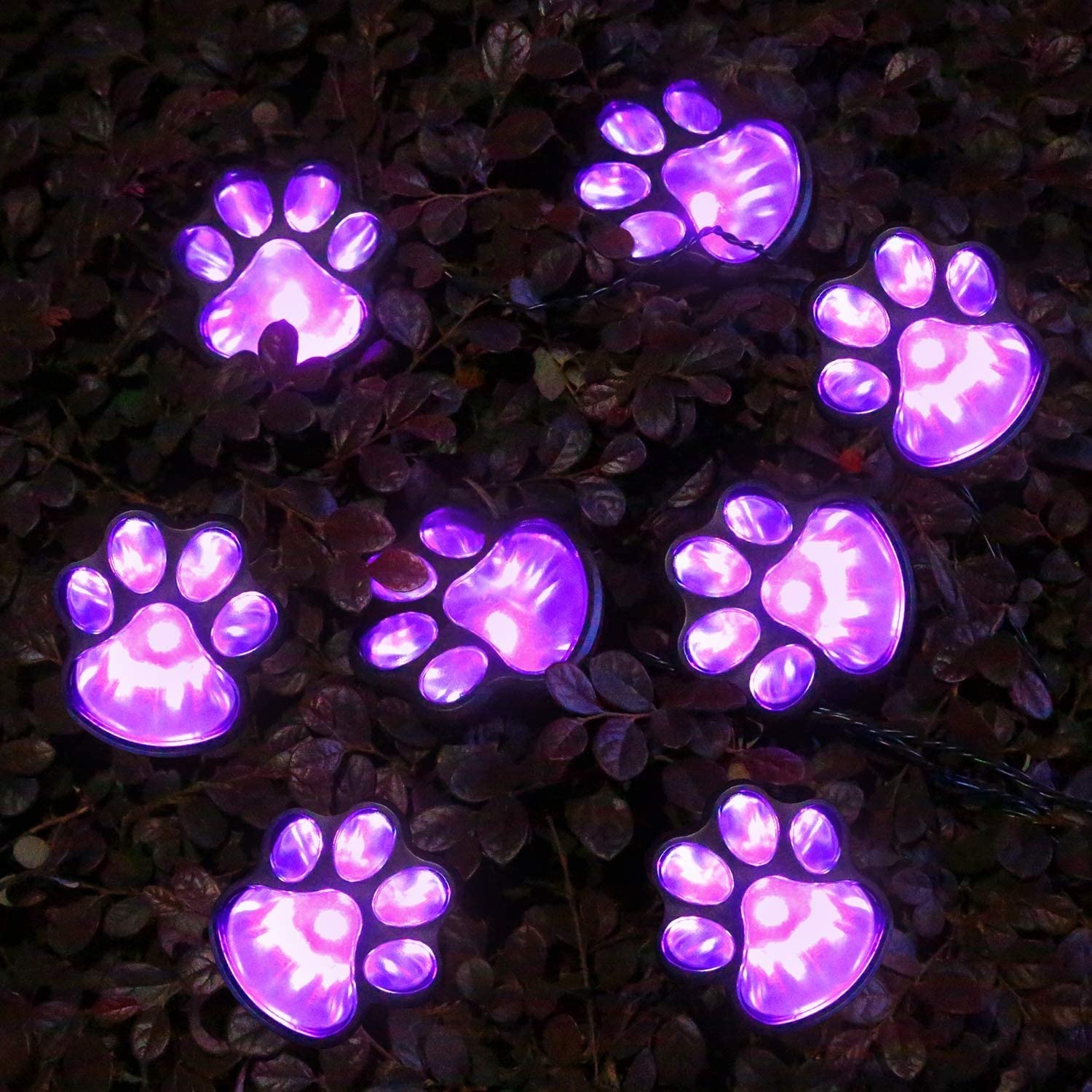 Cat and dog animal solar light strip outdoor decoration