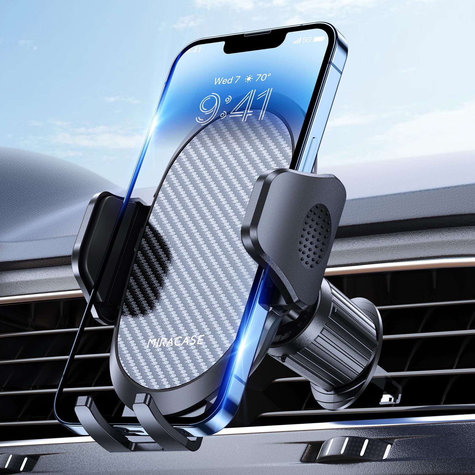 Miracase Phone Holders for Your Car with Newest Metal Hook Clip