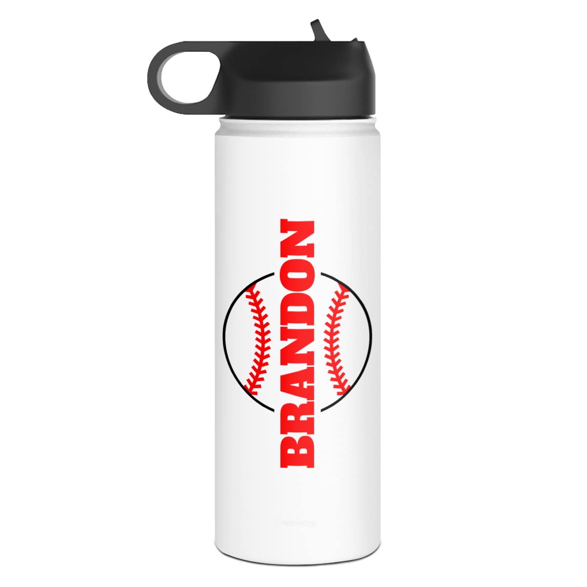 Personalized Baseball Water Bottle for Kids Men Women Baseball Sport