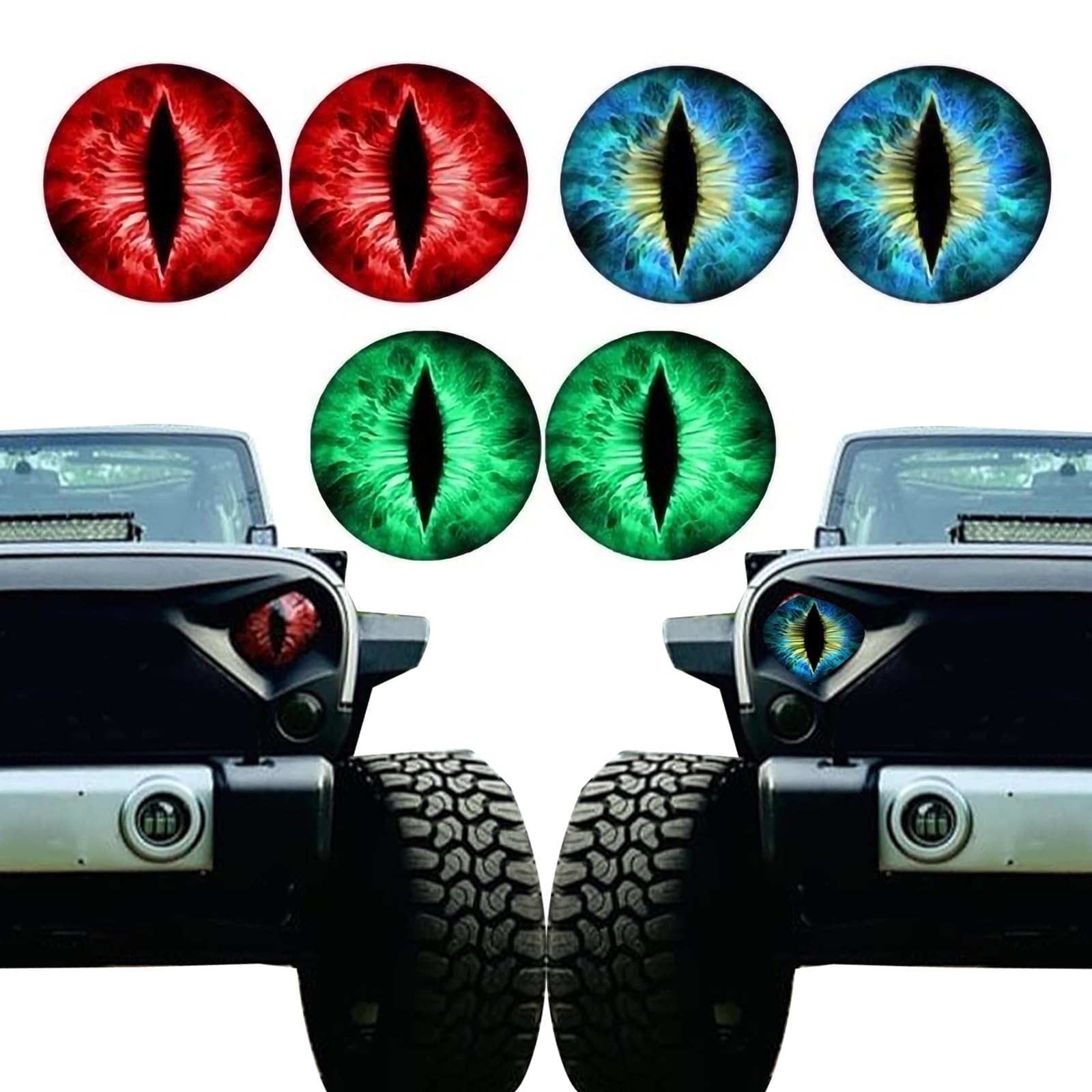 Headlight Decal JL Gladiator and Renegade (8 Inch)