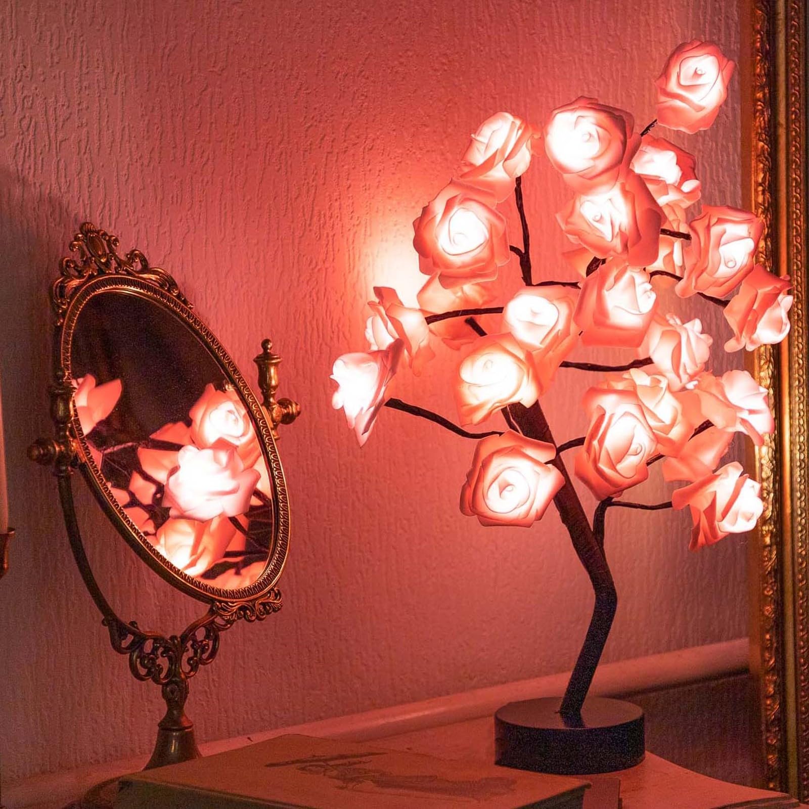 Forever Rose Tree Lamp Gift For Her