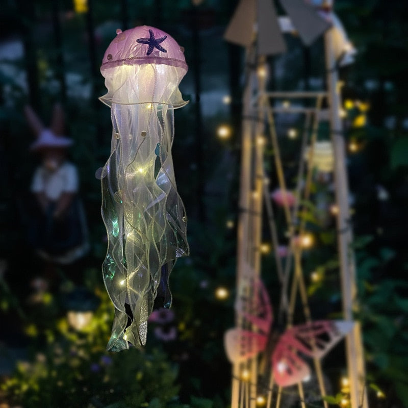 Jellyfish Lamp, Portable Flower Lamp, Girl Room Atmosphere Decoration Lamp