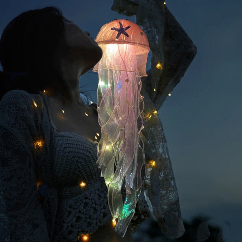 Jellyfish Lamp, Portable Flower Lamp, Girl Room Atmosphere Decoration Lamp