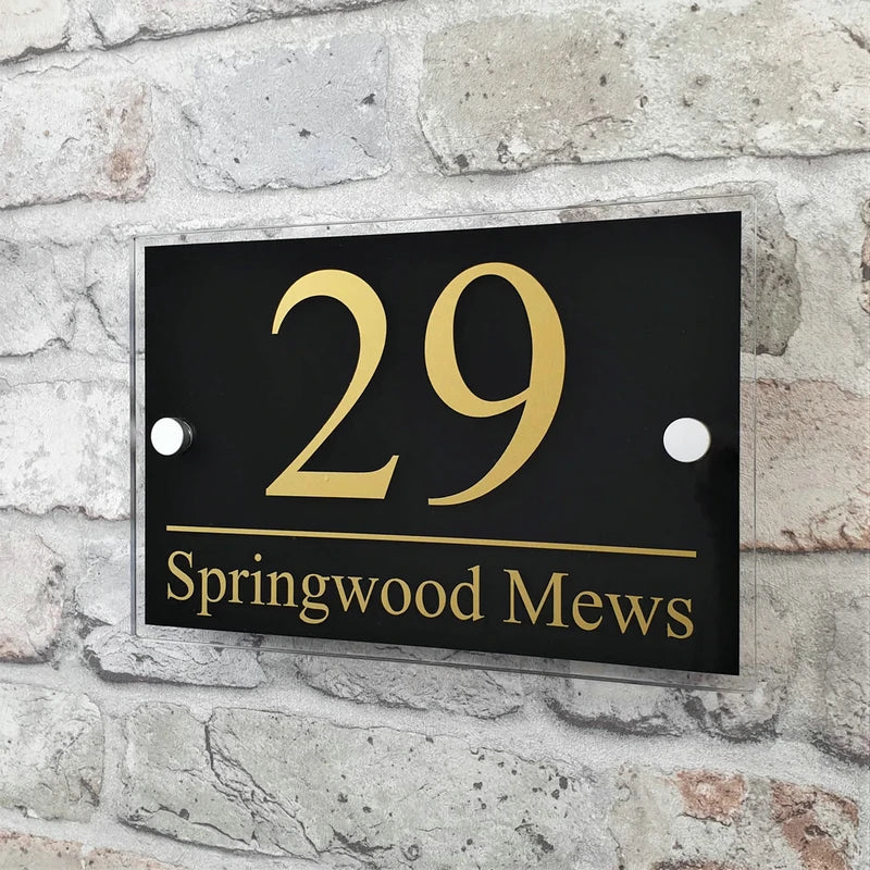 Custom Coloured Address Sign for your letterbox or entryway