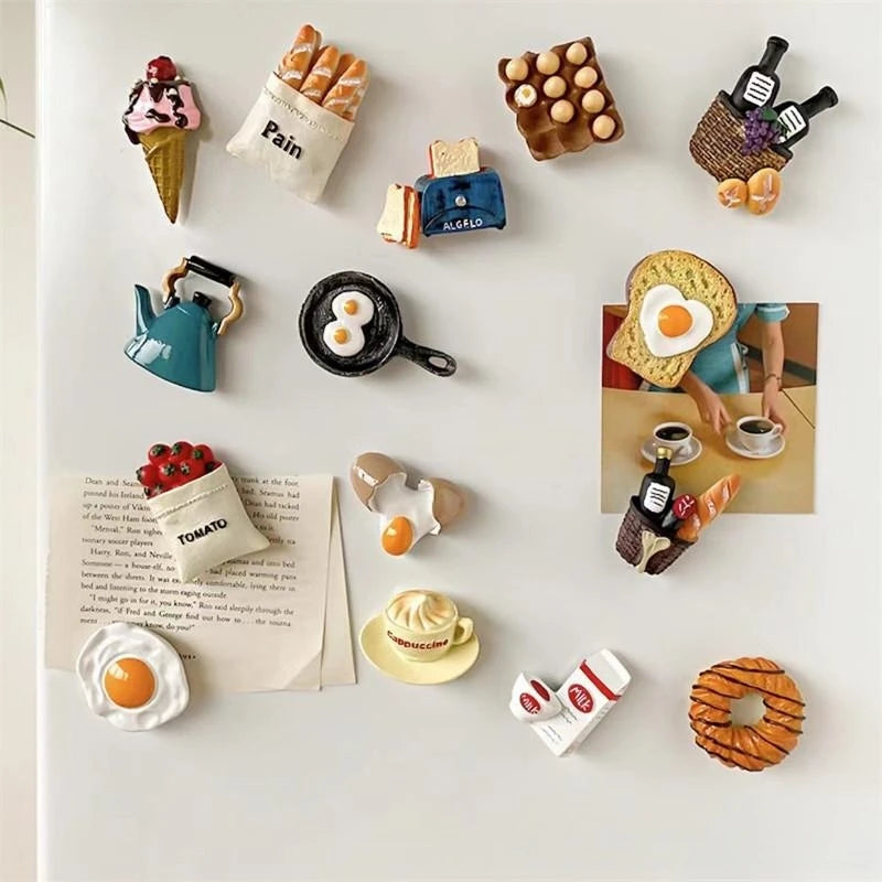 Adorable 3D Mini Food Fridge Magnets