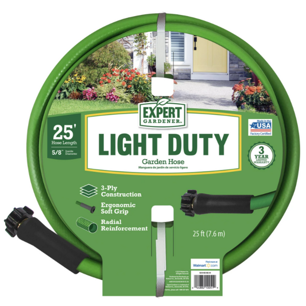 Expert Gardener Light Duty 5/8" x 25' Garden Hose