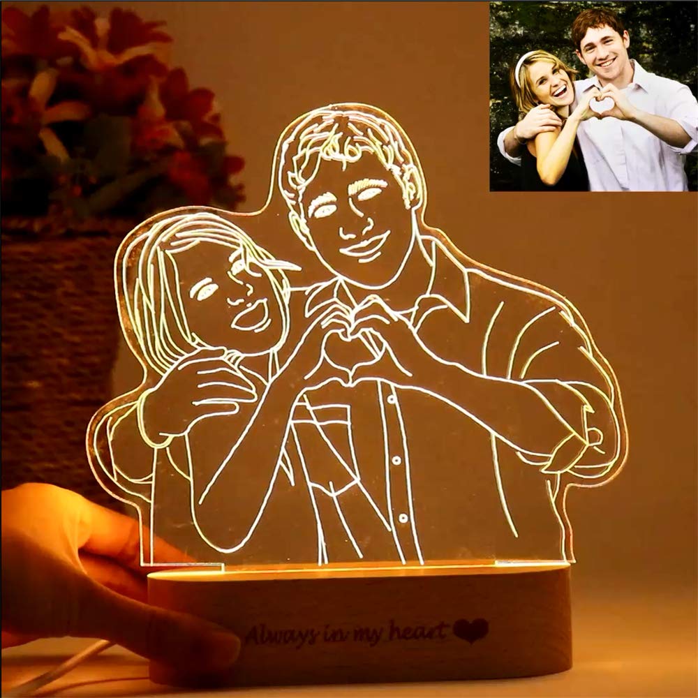 Personalized Custom Photo 3D Lamp