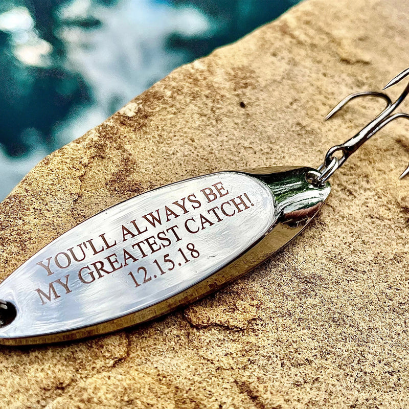 Personalized Engraved Fishing Lure, Fishing Gifts for Him