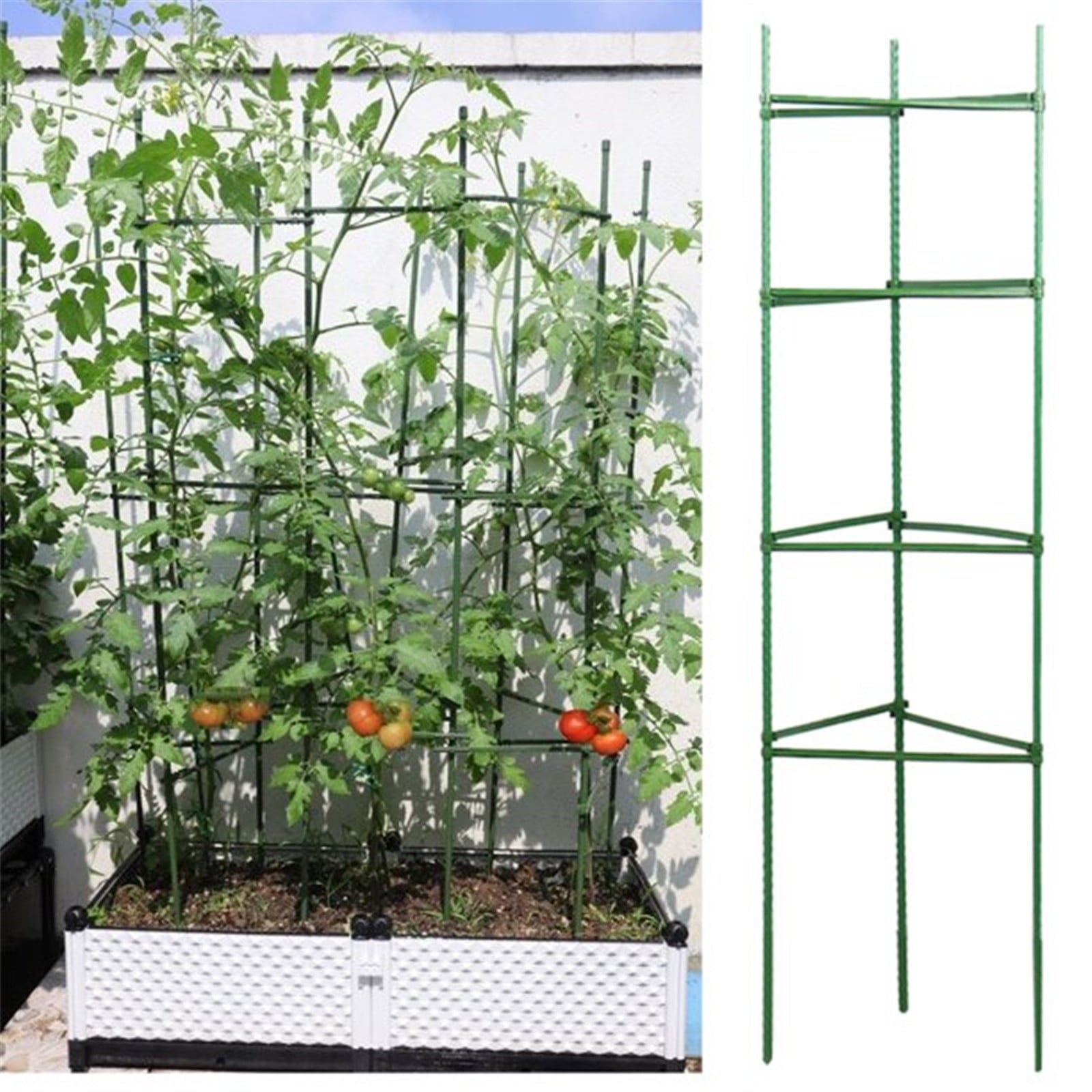 Vegetable Cages for Gardening; Tomato Cages Plant Cages Multifunctional Tomato Support Garden Trellis Tomato Stakes