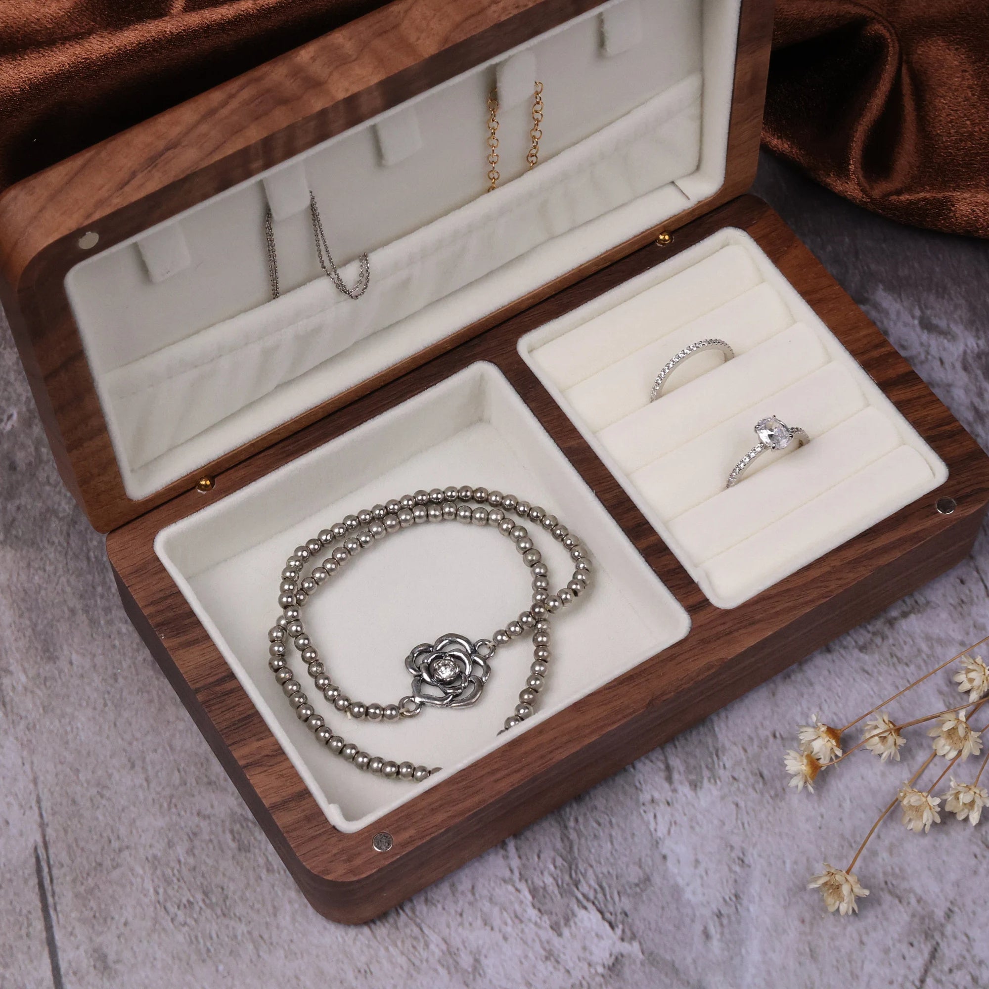 Custom Engraved Jewelry Box, Jewelry Organizer