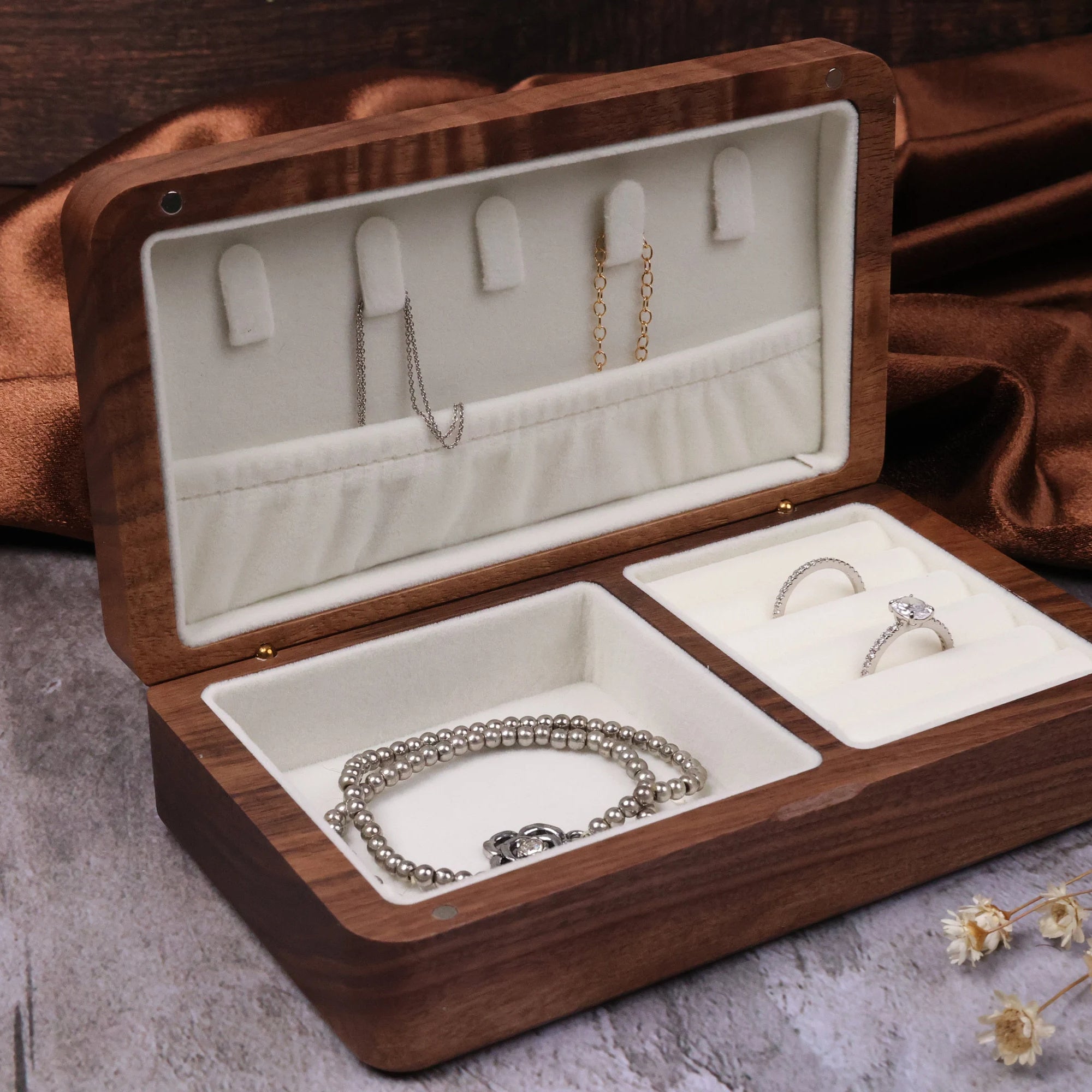 Custom Engraved Jewelry Box, Jewelry Organizer