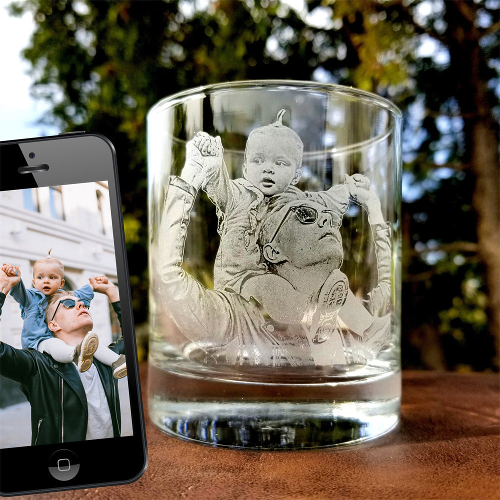 Custom Photo No Returns Or Refunds Family Rock Glass