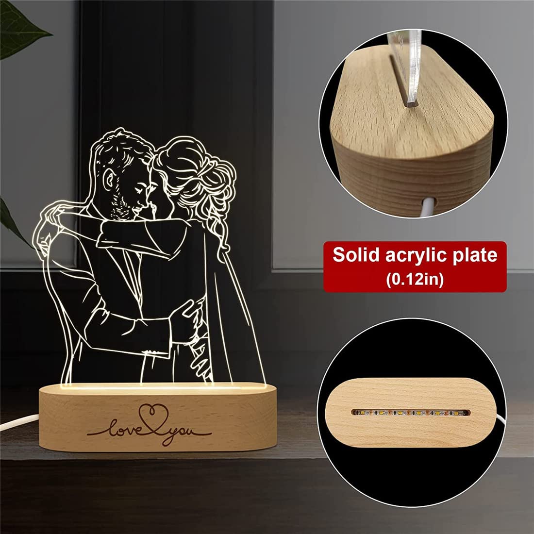 Personalized Custom Photo 3D Lamp