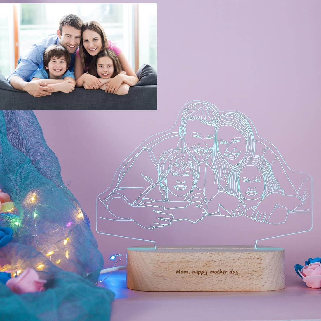 Personalized Custom Photo 3D Lamp