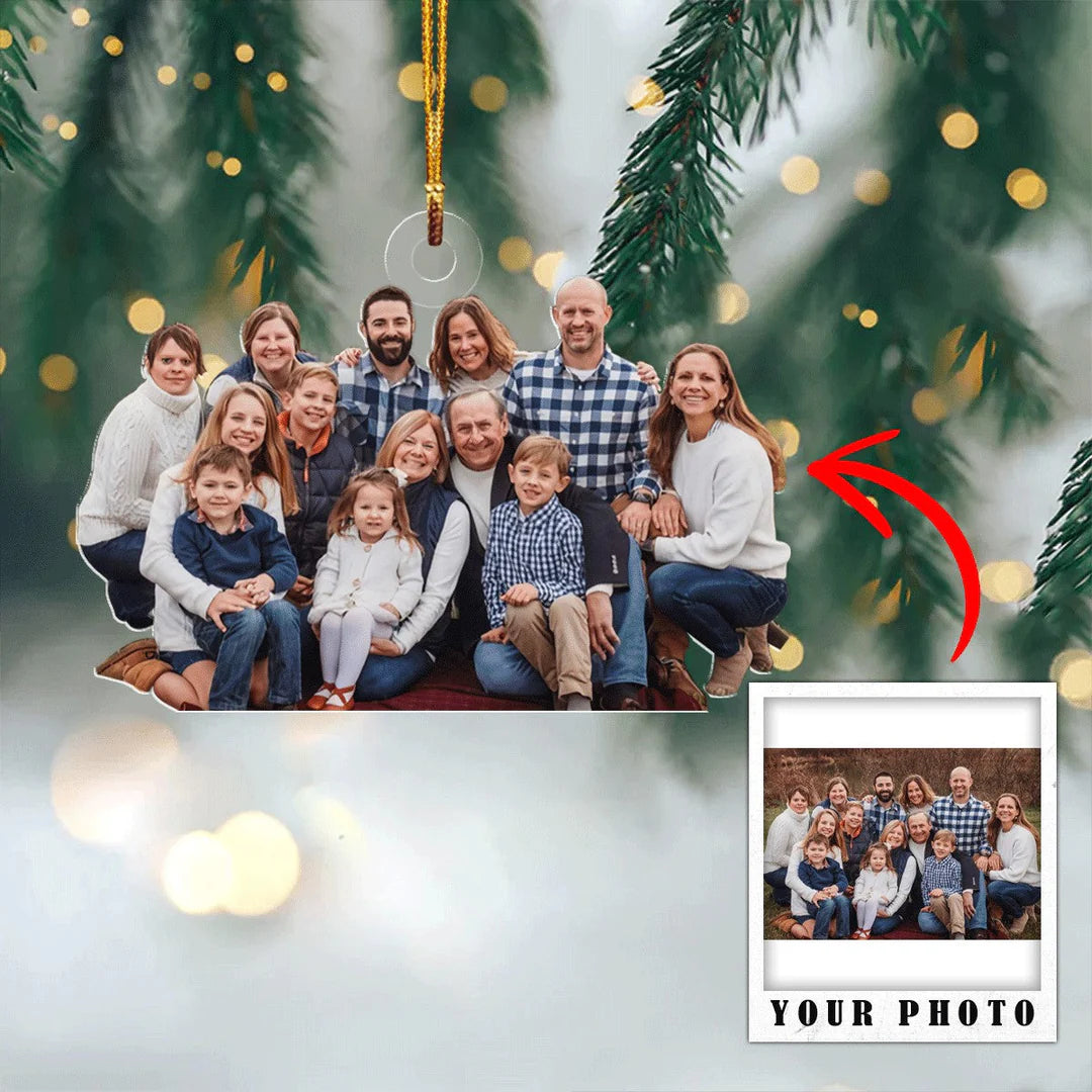 Custom Photo Ornament ,Father's Day Gift For Family