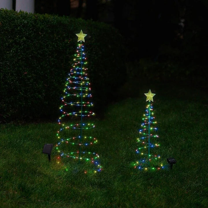 Solar Metal LED Christmas Tree Decoration String Lights