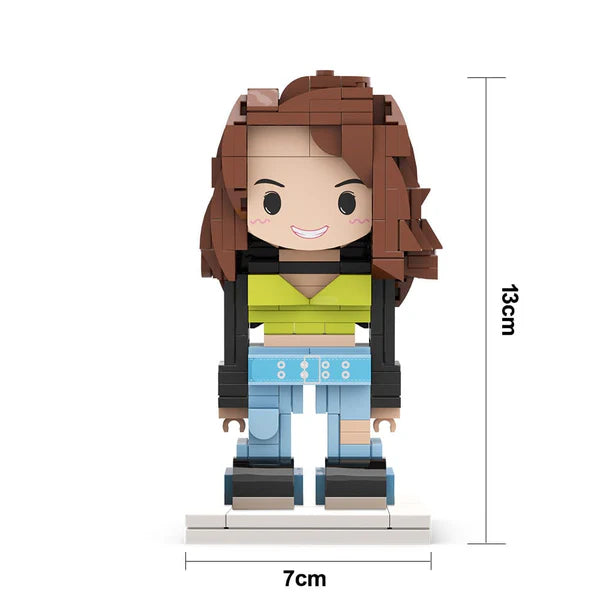 Full Body Customizable 1 Person Custom Brick Figures Small Particle Block Toy Creative Gifts for Her