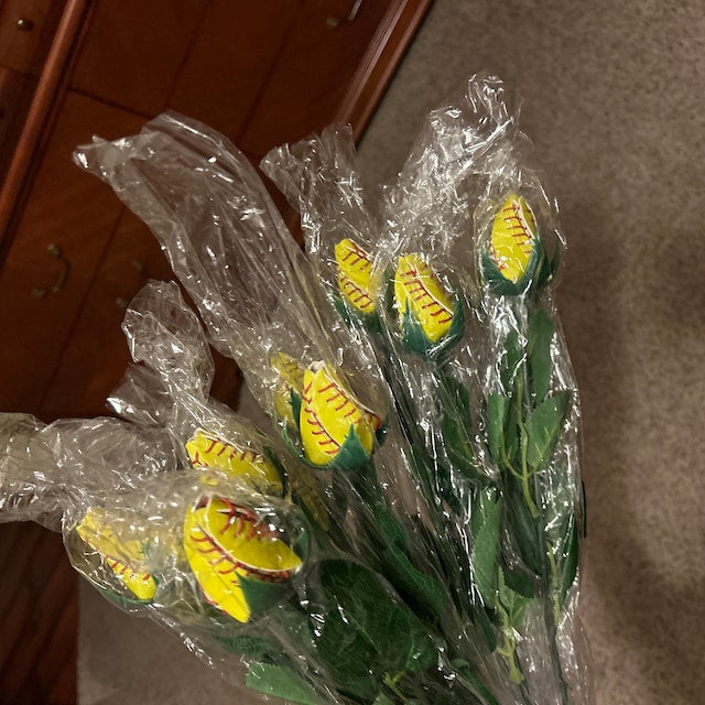 Softball Roses Select Qty Softball Gift Back to School