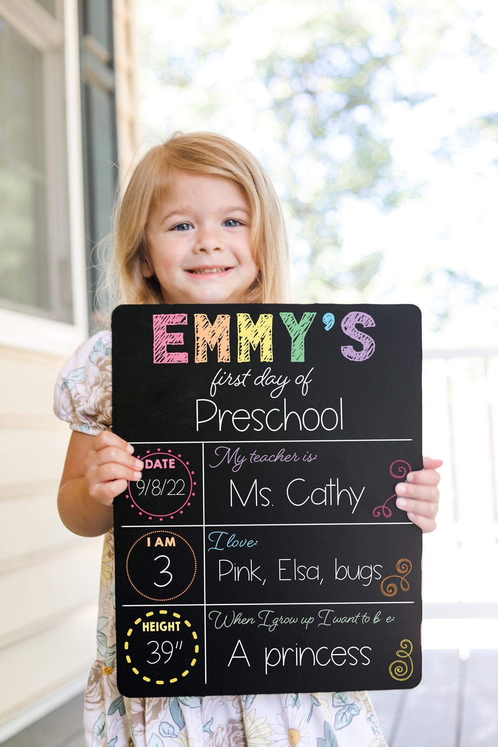 FIRST DAY OF SCHOOL SIGN