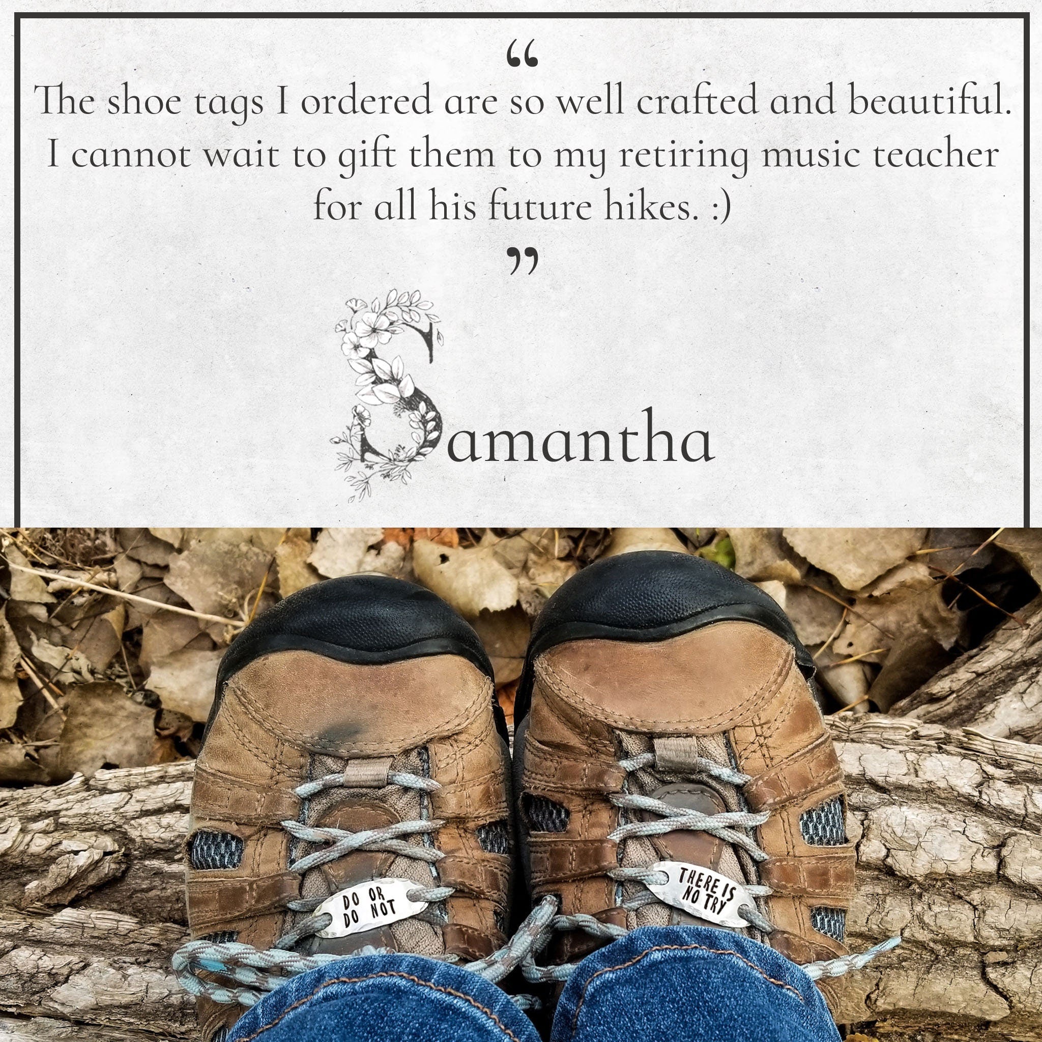 Personalized Hiking Boot Tags ,Gift Idea For Hikers