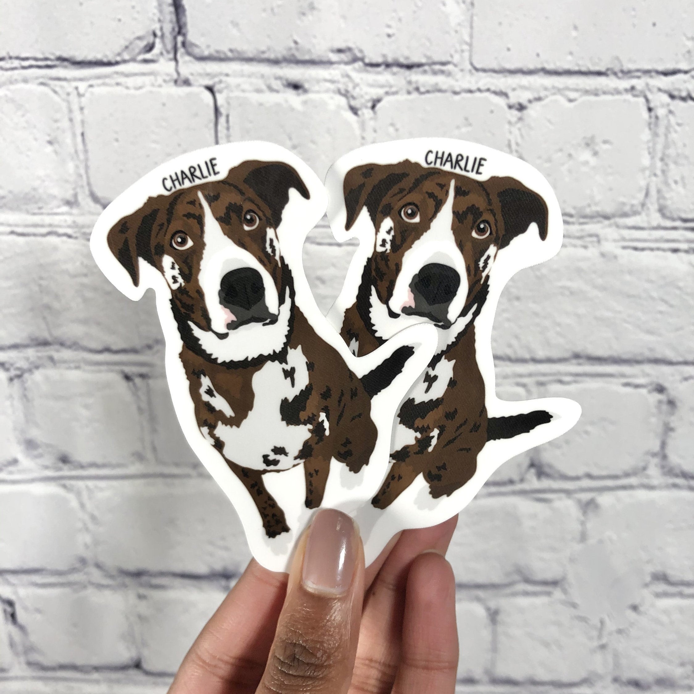 5Pcs/Pack Custom Dog Sticker, Pet Sticker, Pet Lover, Dog Lover, Pet Gifts, dog mom, dog dad