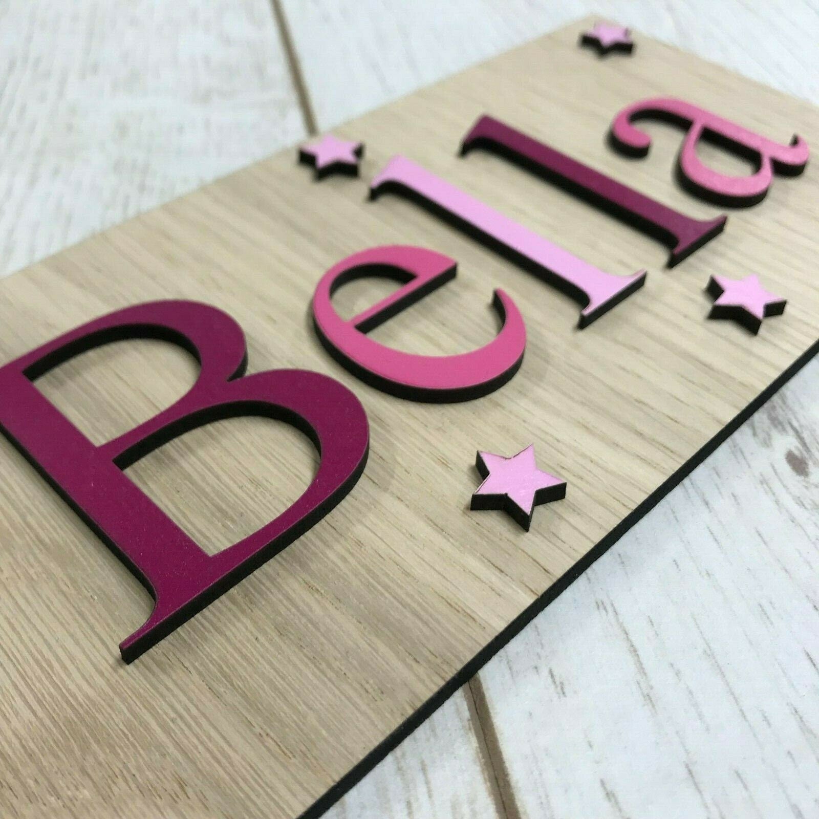 Personalised wooden Name plaque