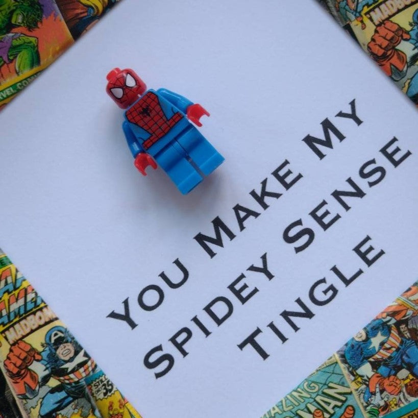 Christmas Spiderman You Make My Spidey Sense Tingle Spiderman Minifigure