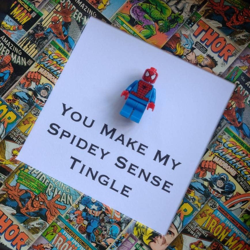 Christmas Spiderman You Make My Spidey Sense Tingle Spiderman Minifigure