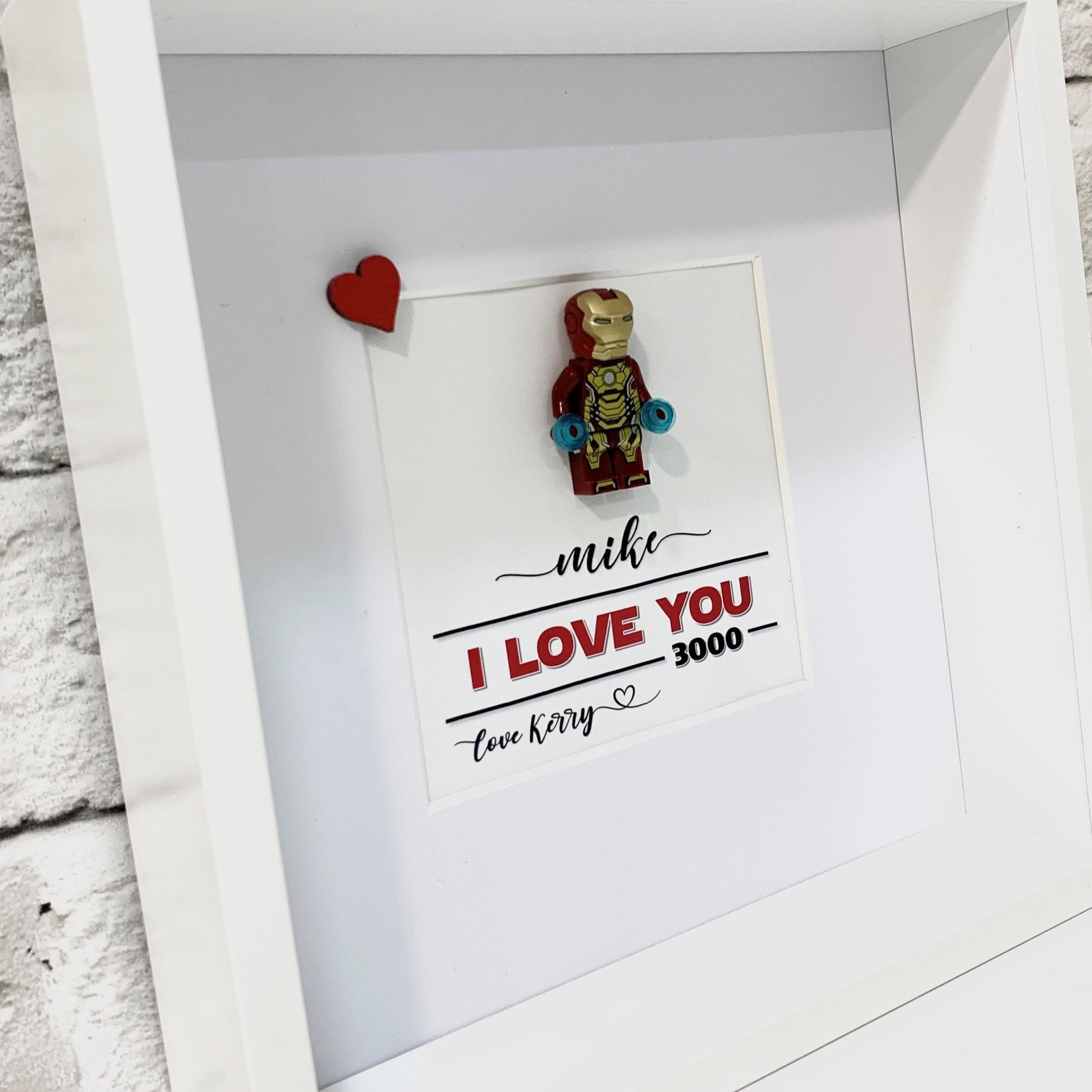 "I LOVE YOU 3000" Personalised Valentines Gift Superhero Gifts