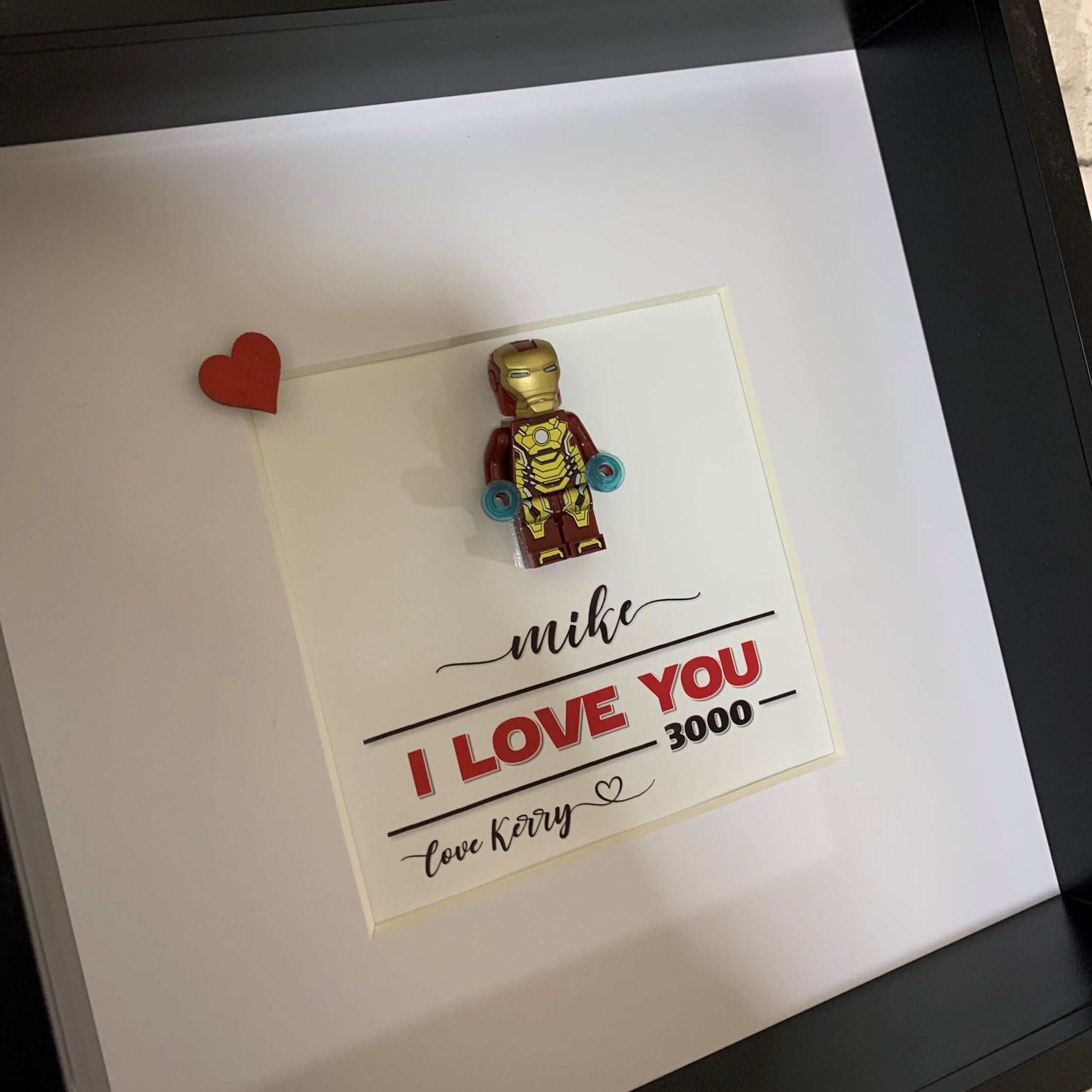 "I LOVE YOU 3000" Personalised Valentines Gift Superhero Gifts