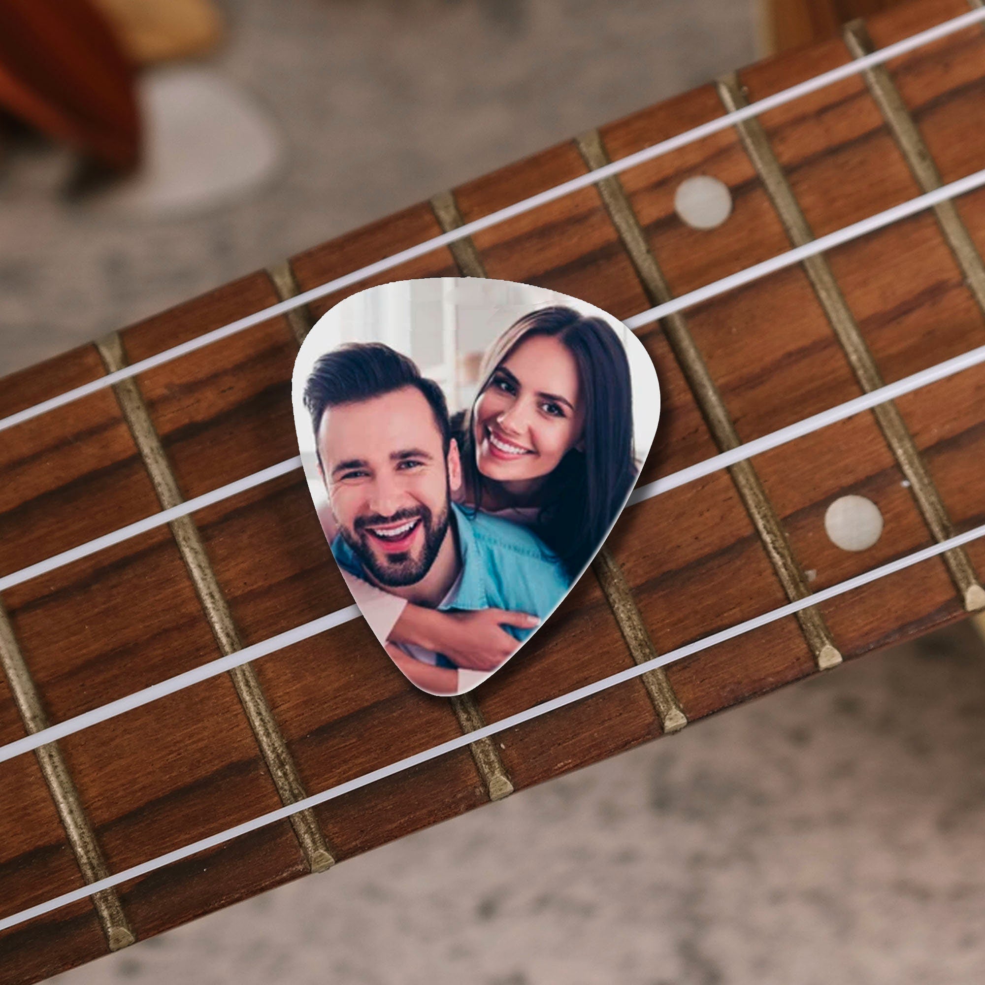 Personalized Guitar Pick, Custom Photo Guitar Pick, Gift for Him Boyfriend Dad Husband