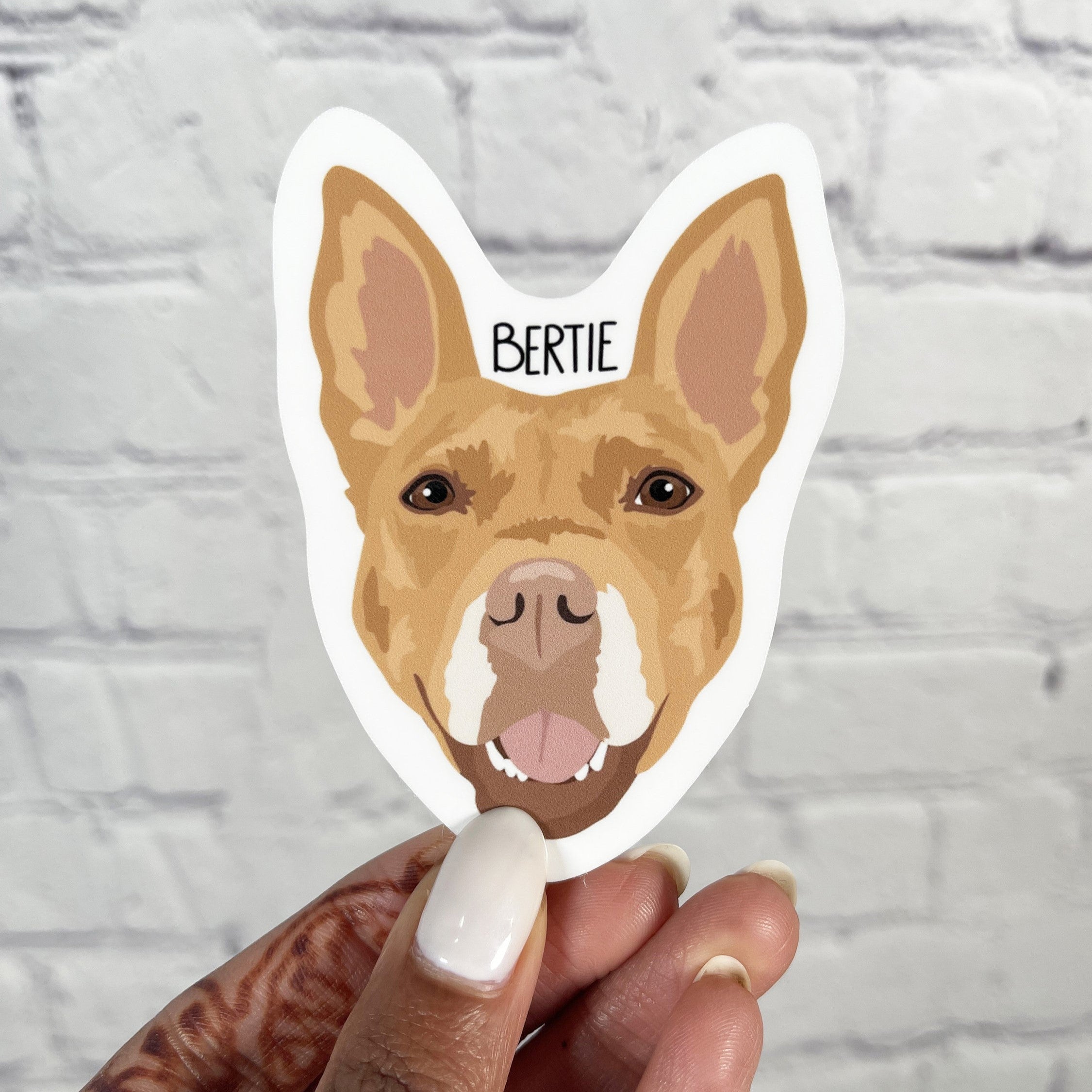 5Pcs/Pack Custom Dog Sticker, Pet Sticker, Pet Lover, Dog Lover, Pet Gifts, dog mom, dog dad