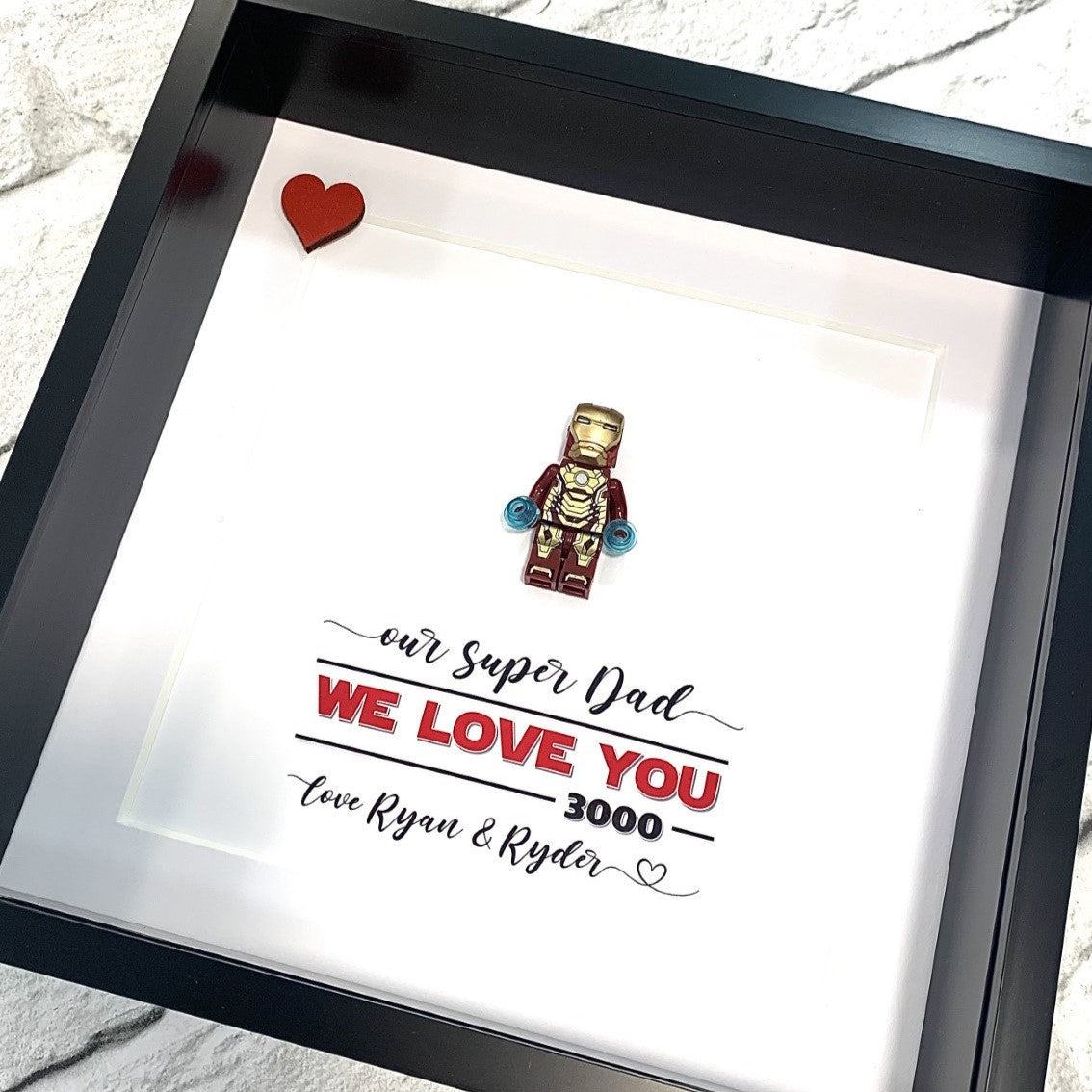 "I LOVE YOU 3000" Personalised Valentines Gift Superhero Gifts