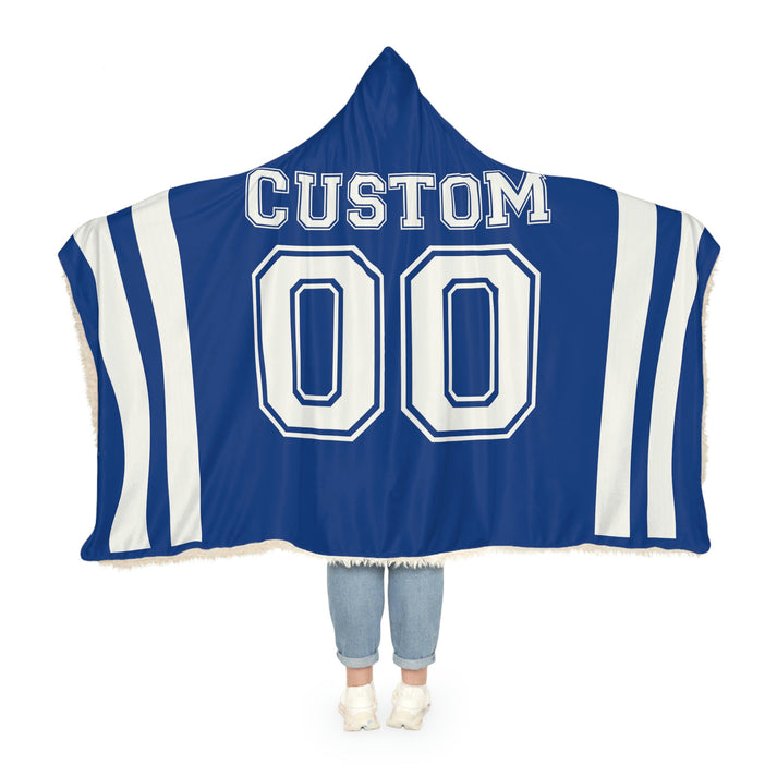 Football Jersey Hooded Blanket,School Sports team Blanket