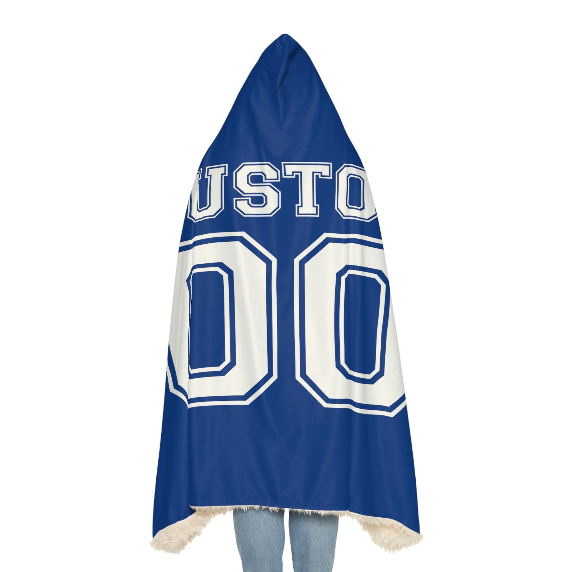 Football Jersey Hooded Blanket,School Sports team Blanket