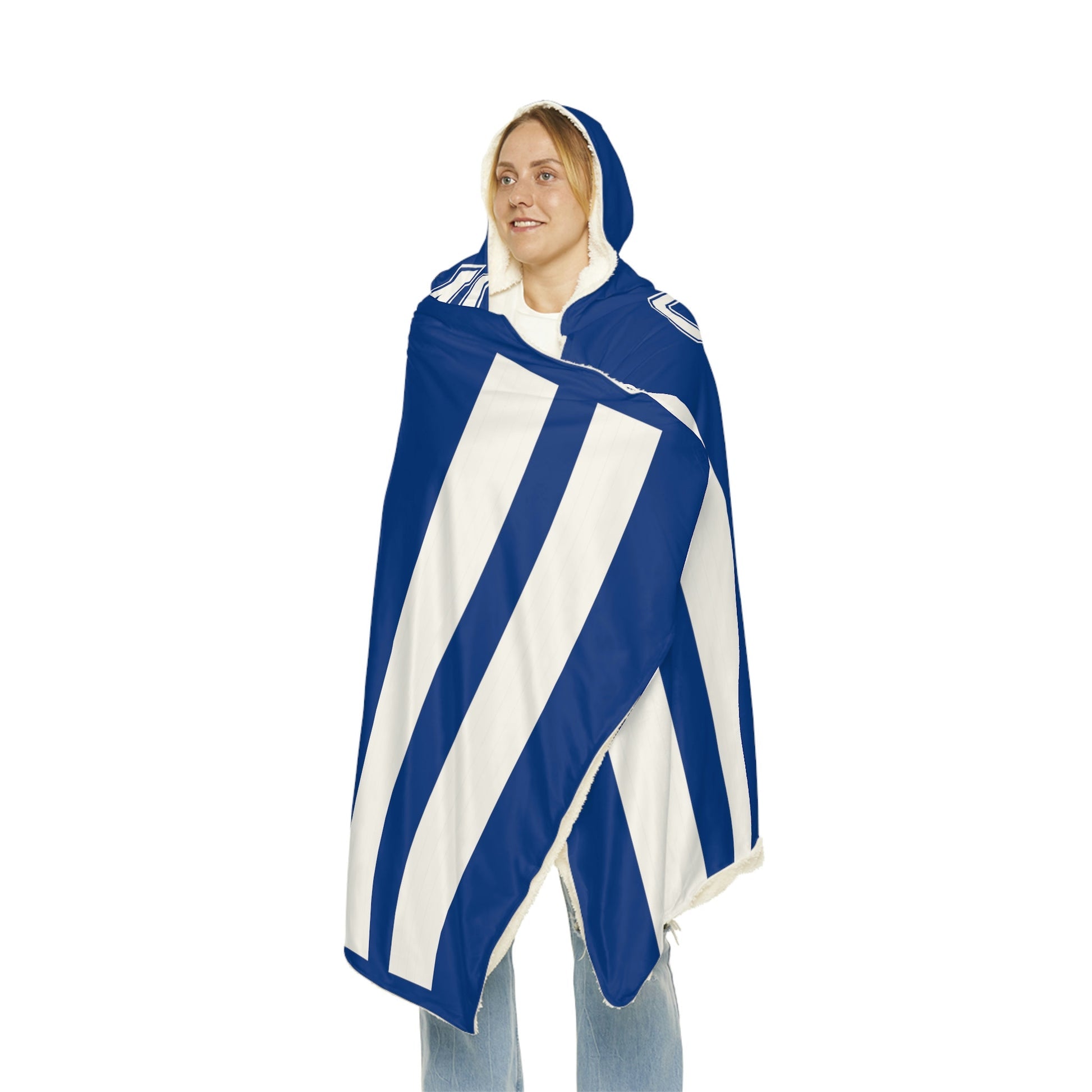 Football Jersey Hooded Blanket,School Sports team Blanket