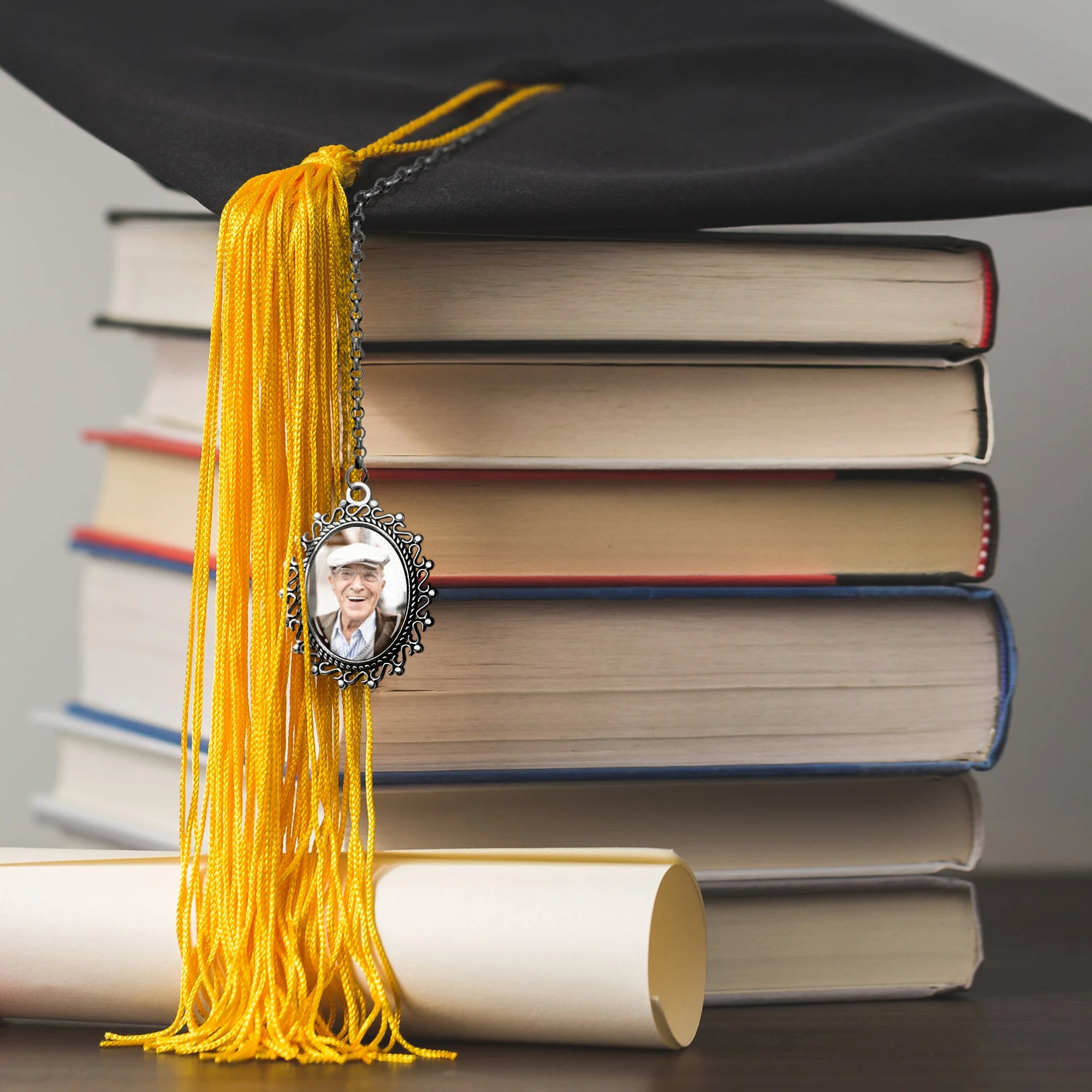 Custom Memorial Graduation Cap Tassel Charm, Graduation Gift