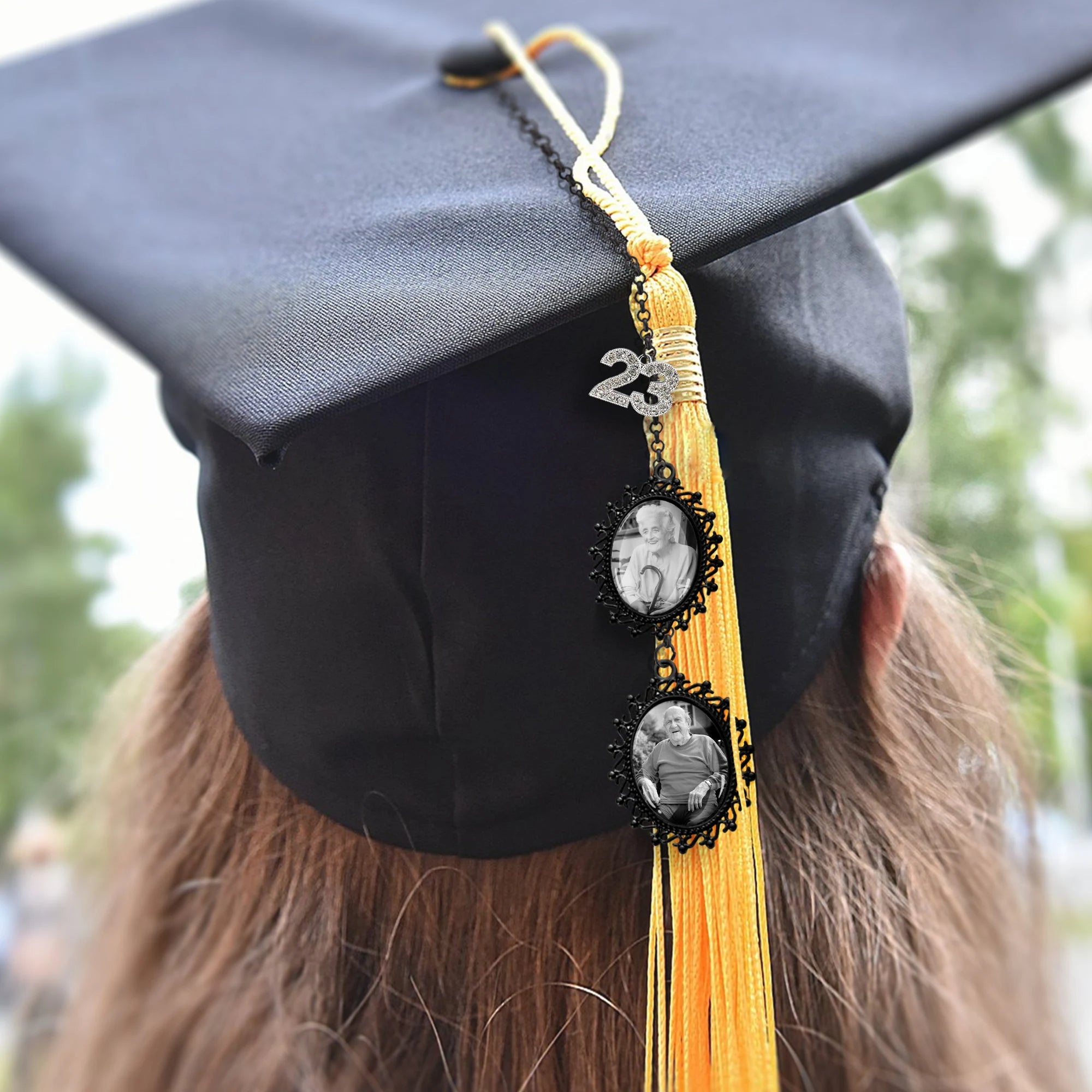 Custom Memorial Graduation Cap Tassel Charm, Graduation Gift