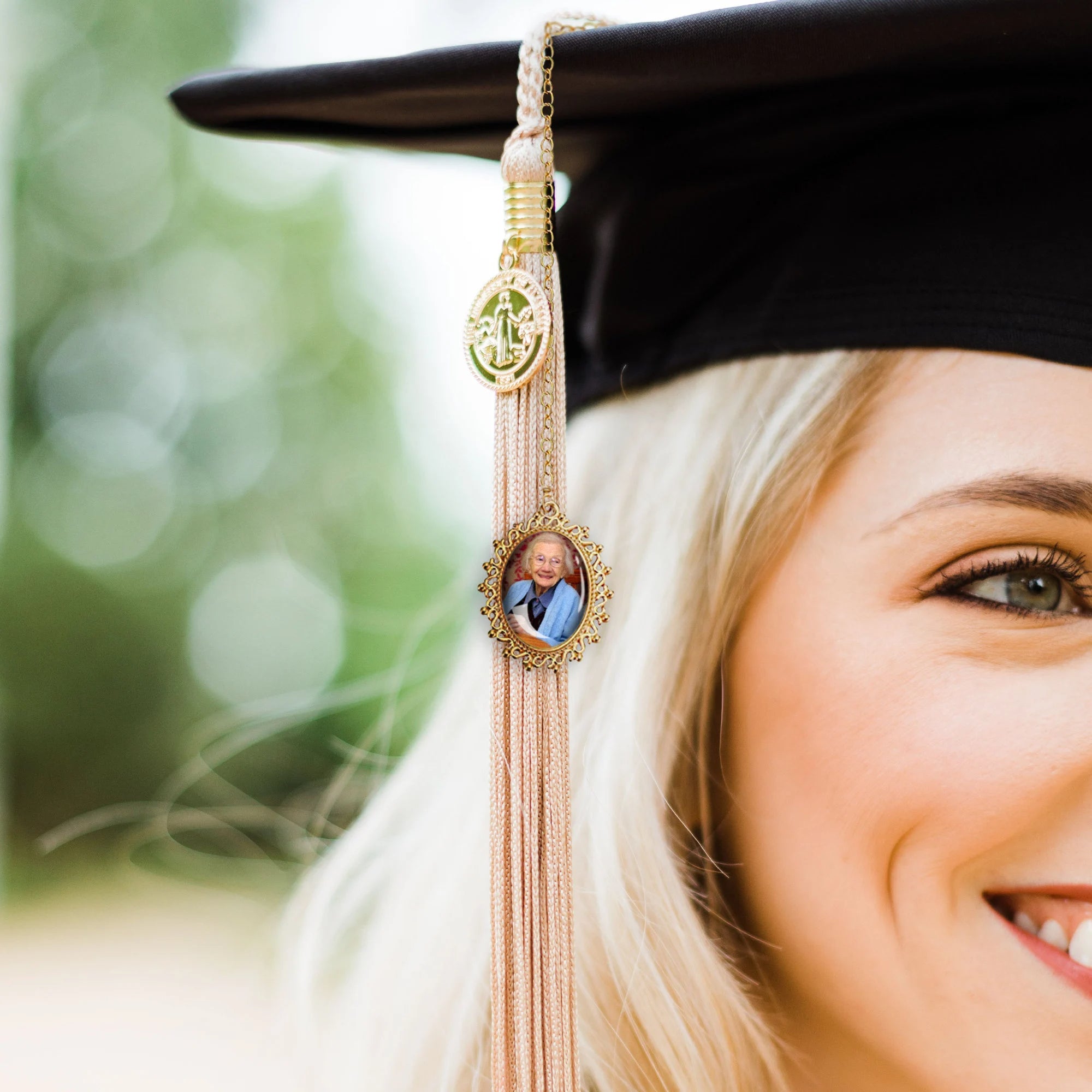 Custom Memorial Graduation Cap Tassel Charm, Graduation Gift