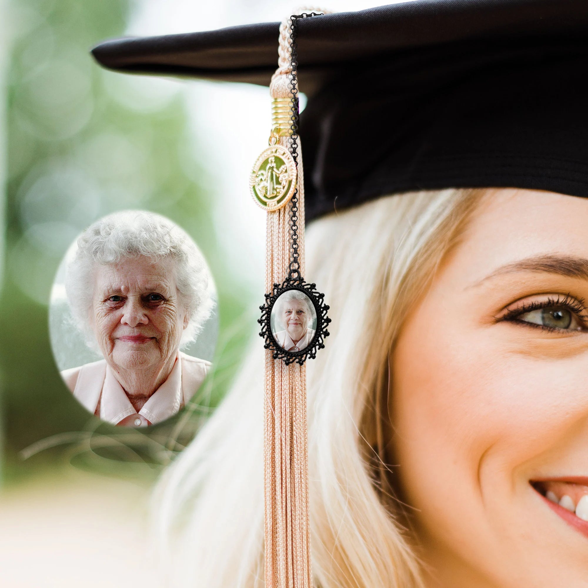 Custom Memorial Graduation Cap Tassel Charm, Graduation Gift