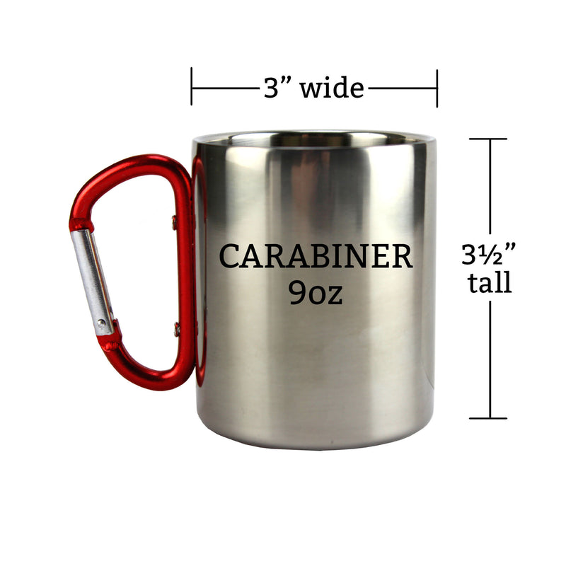 Backpack Personalized Carabiner Mug, Trail Hiking Camp Cup,Backpacker Gift