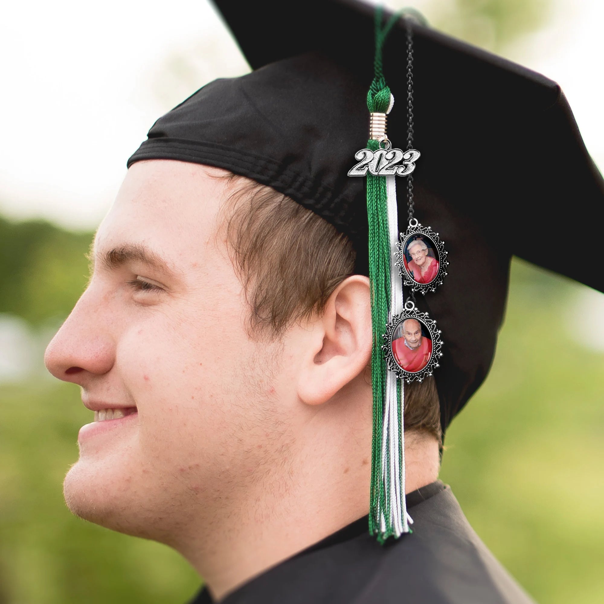 Custom Memorial Graduation Cap Tassel Charm, Graduation Gift