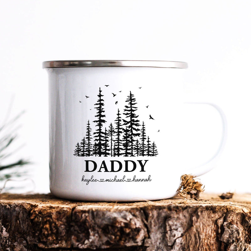 Custom tree Daddy mug, Fathers Day Gift Personalized Kids Names, Gift from Daughter/Son, Gift for Dad's Birthday, Dada Gift