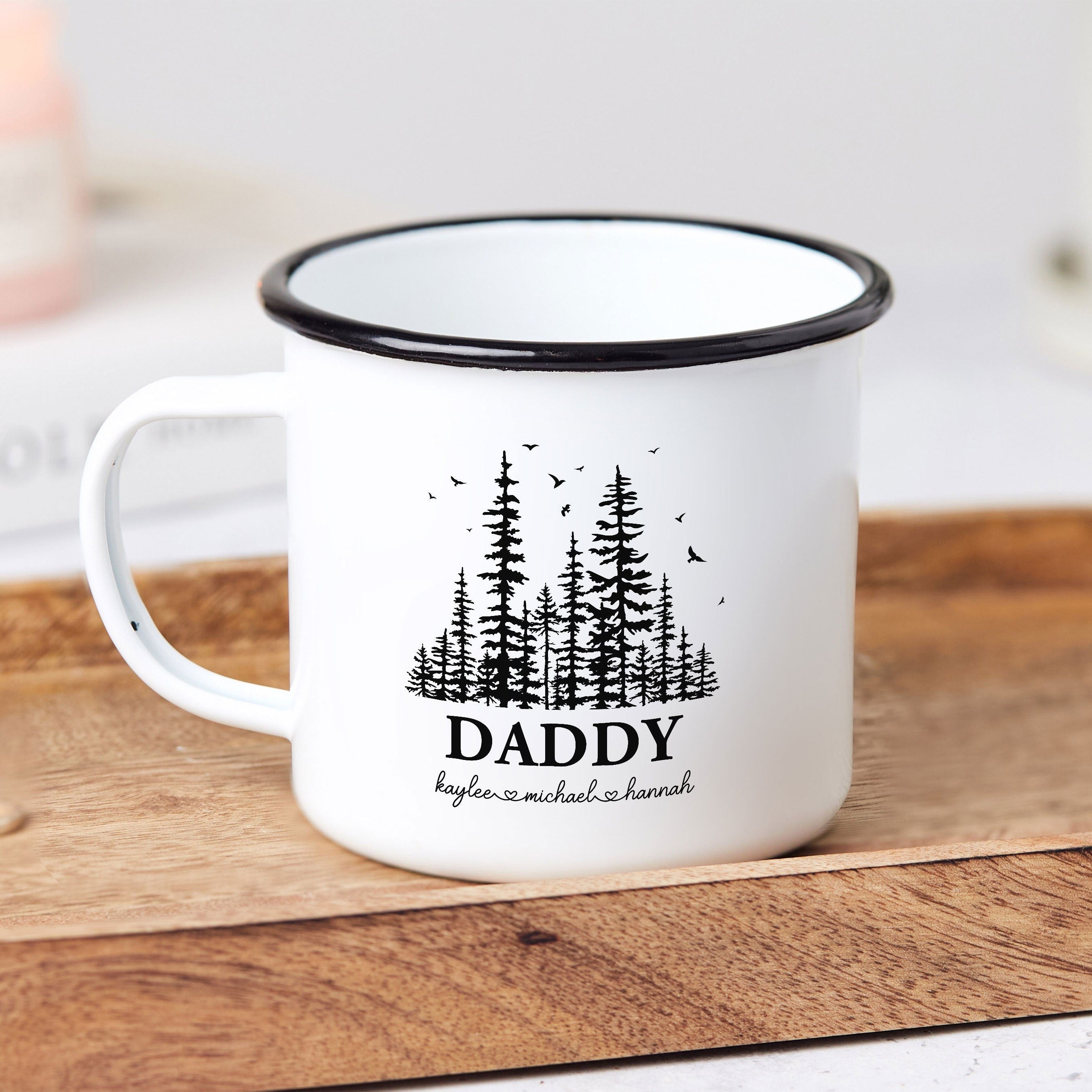 Custom tree Daddy mug, Fathers Day Gift Personalized Kids Names, Gift from Daughter/Son, Gift for Dad's Birthday, Dada Gift