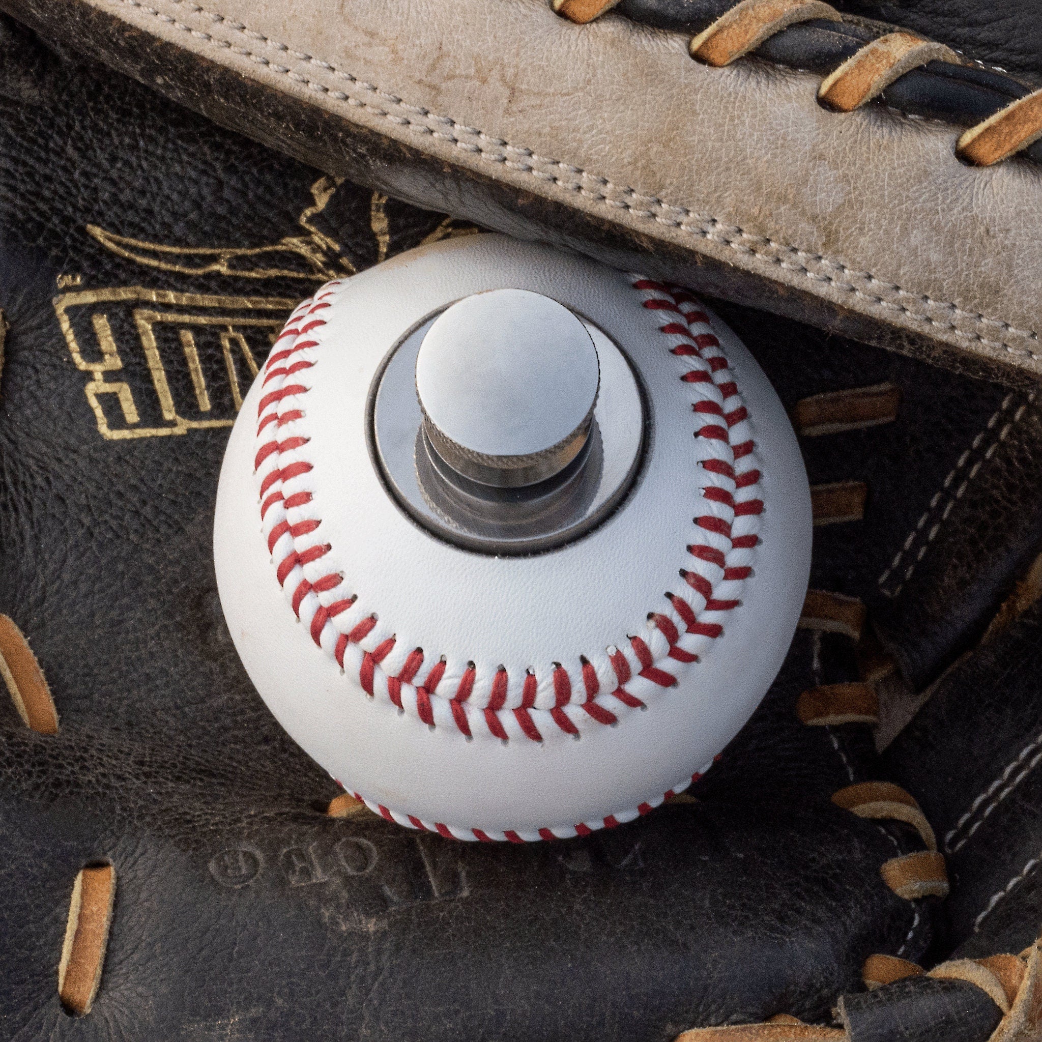 Baseball Flask made with REAL Baseball, Baseball Gift For Dad, Baseball Coach Gift