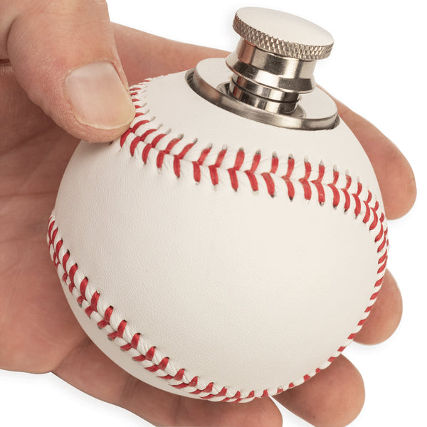 Baseball Flask made with REAL Baseball, Baseball Gift For Dad, Baseball Coach Gift