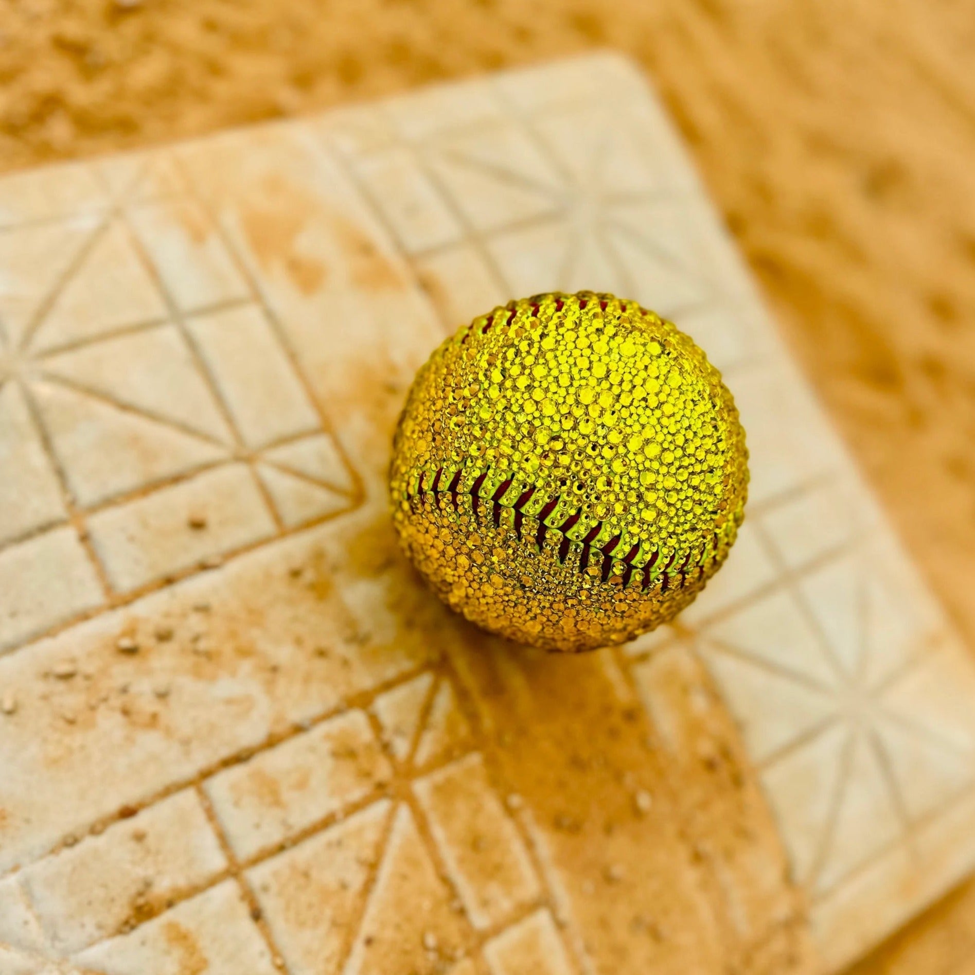 Blinged Softball - Glow in The Dark Softball Gift for Girls, Teens, and Players