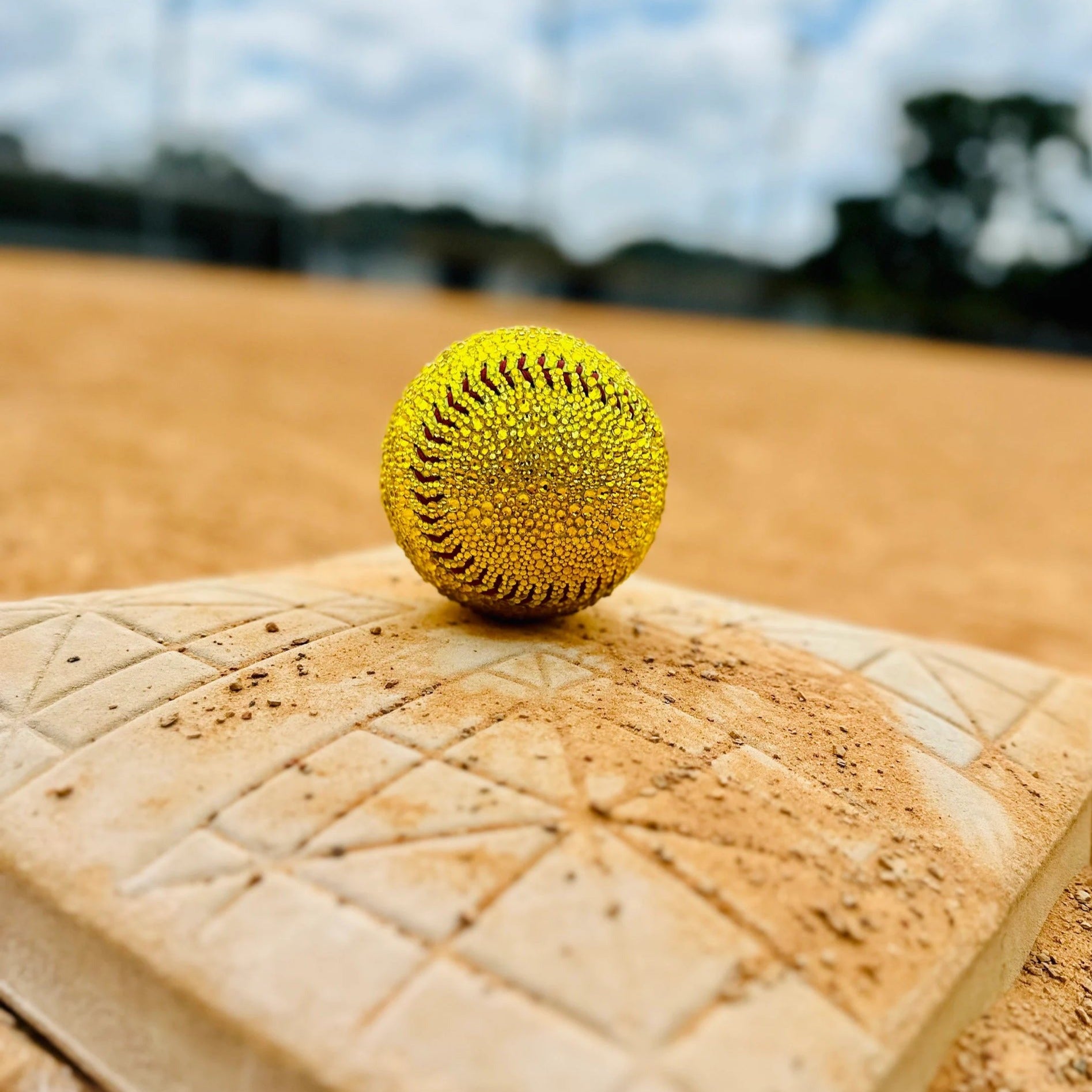 Blinged Softball - Glow in The Dark Softball Gift for Girls, Teens, and Players